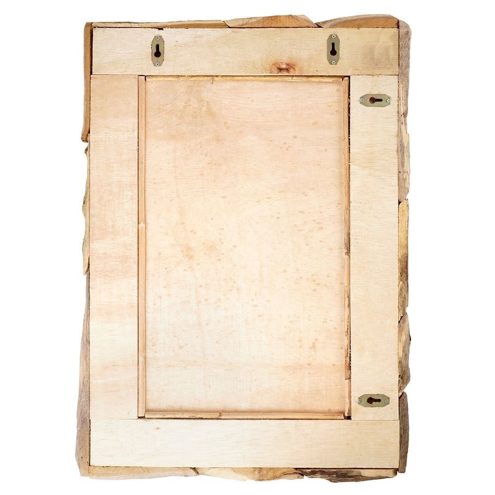 Stylish Wall Mirror 69x48.5 cm in Recycled Teak Wood