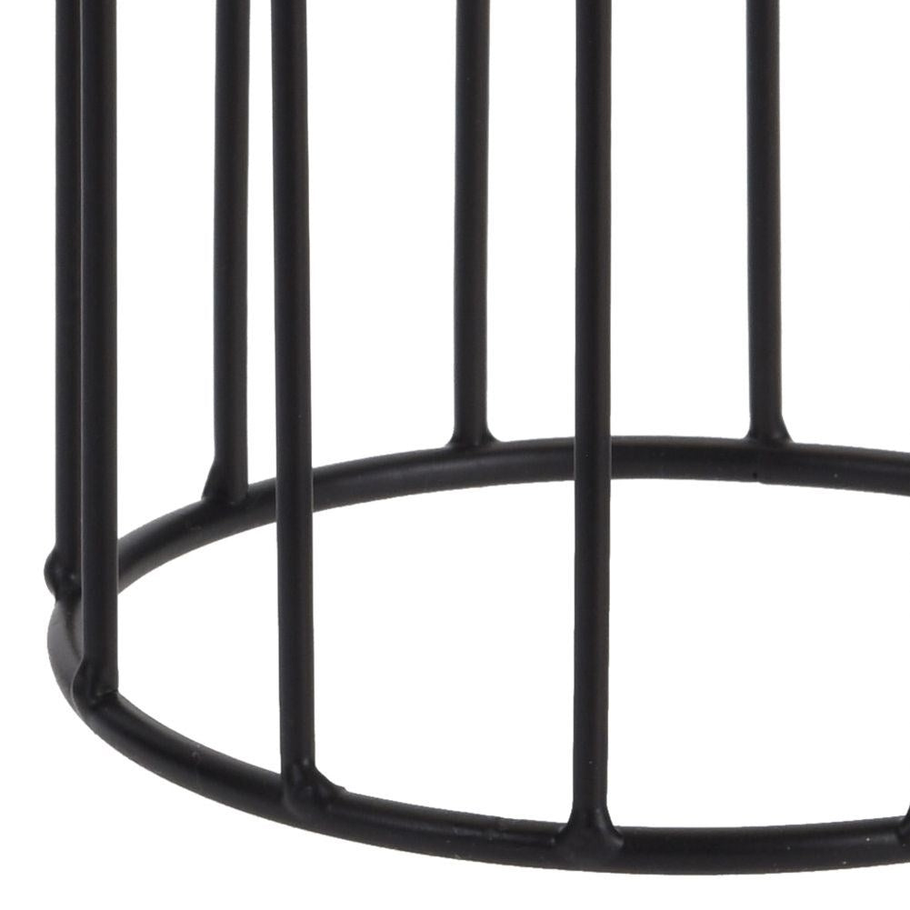 Stylish black candle holder for tea lights in an industrial design