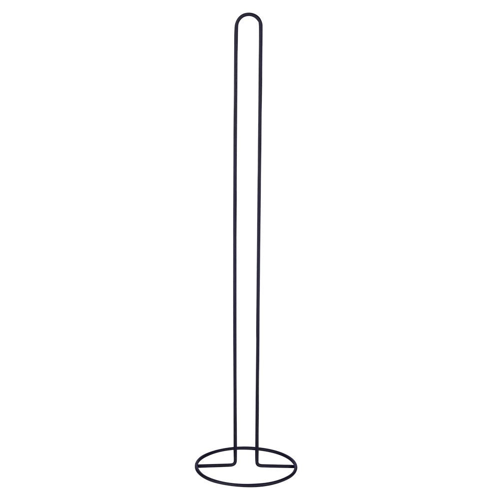 Stylish black toilet paper holder in metal