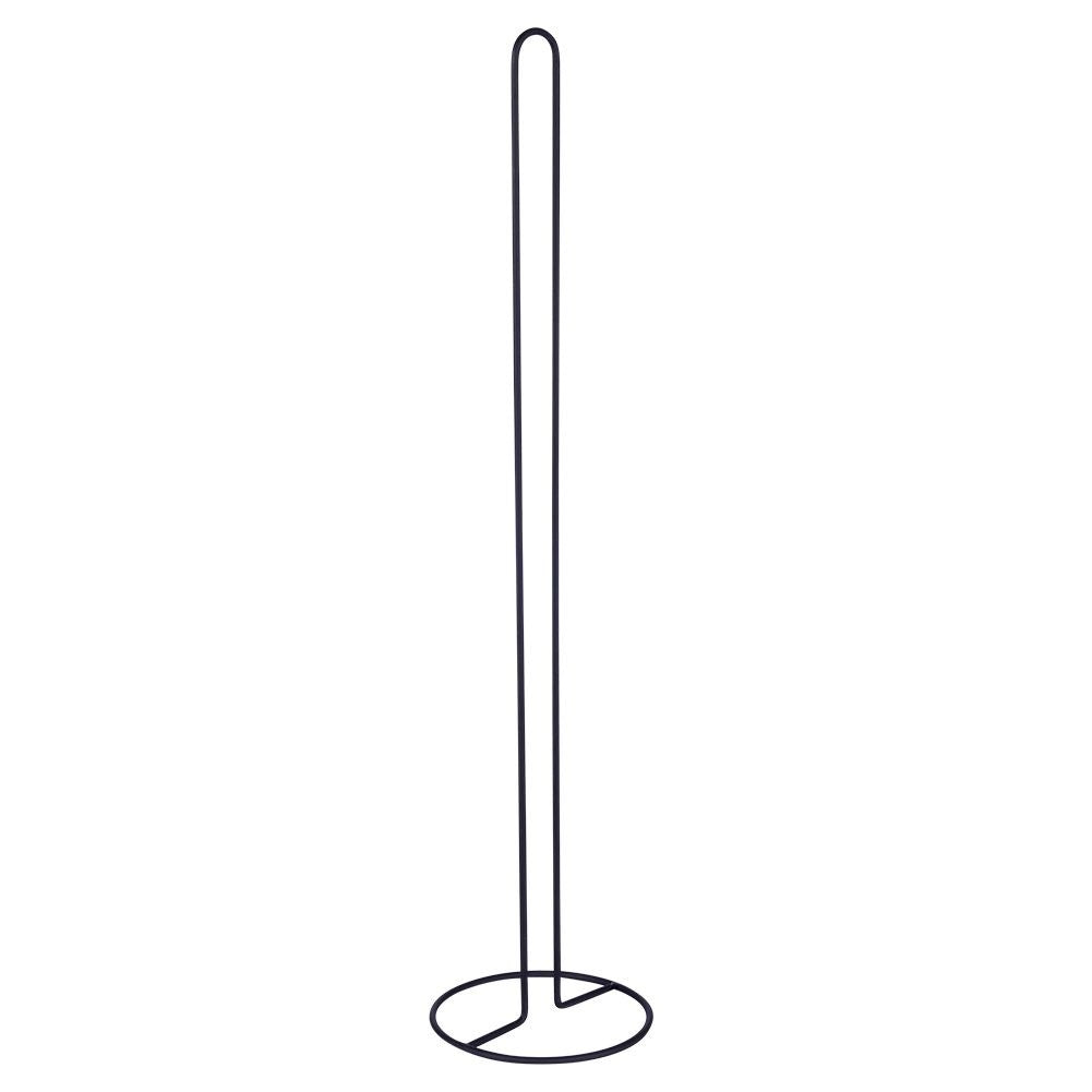 Stylish black toilet paper holder in metal