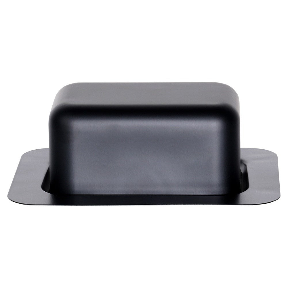 Stylish butter changer in Matt Black Steel