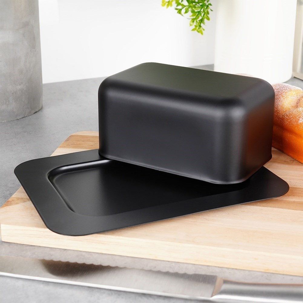 Stylish butter changer in Matt Black Steel