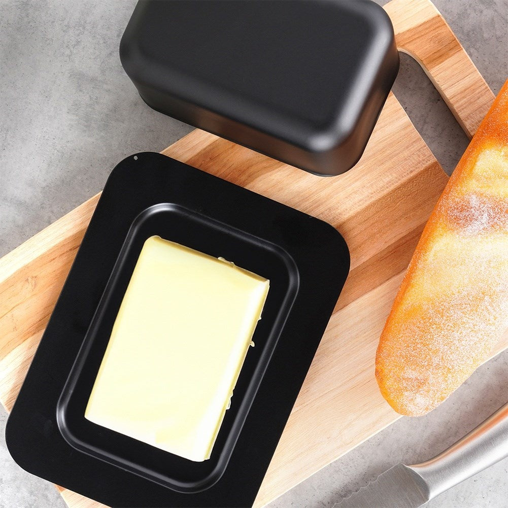 Stylish butter changer in Matt Black Steel
