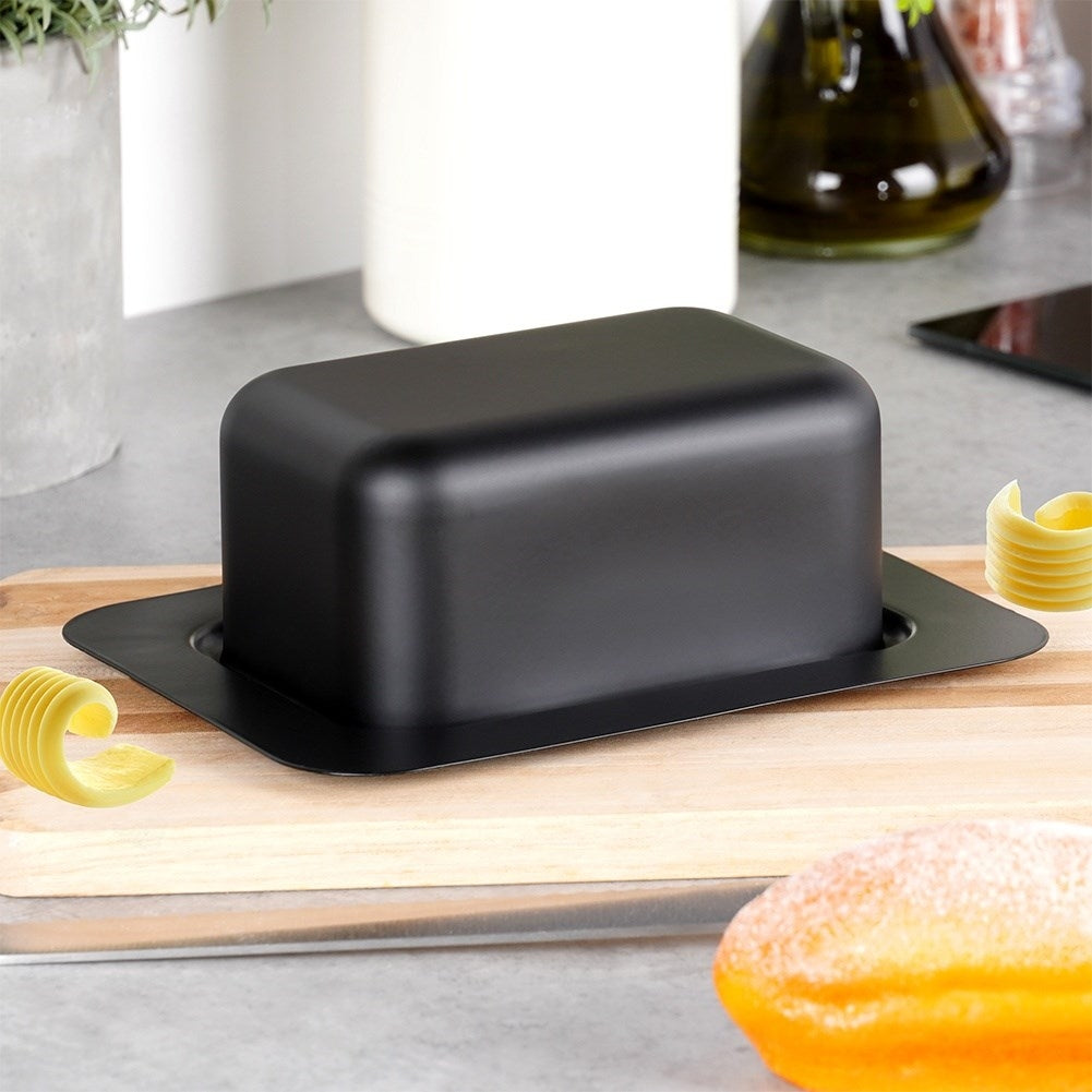 Stylish butter changer in Matt Black Steel