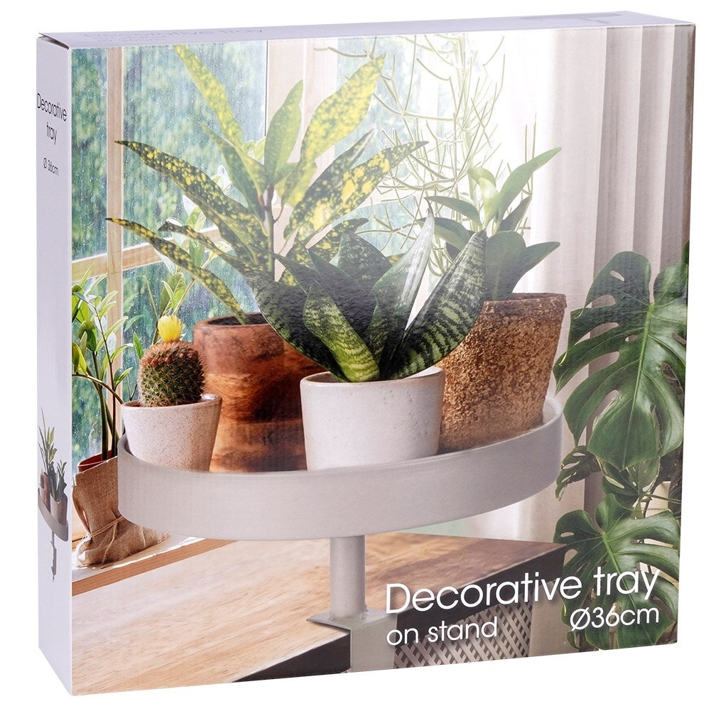 Stylish gray flower holder for windowsill and table