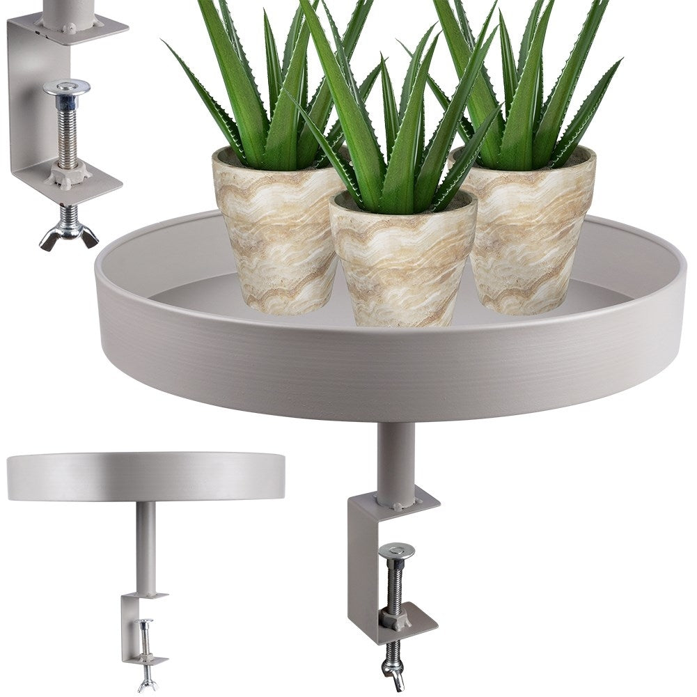 Stylish gray flower holder for windowsill and table