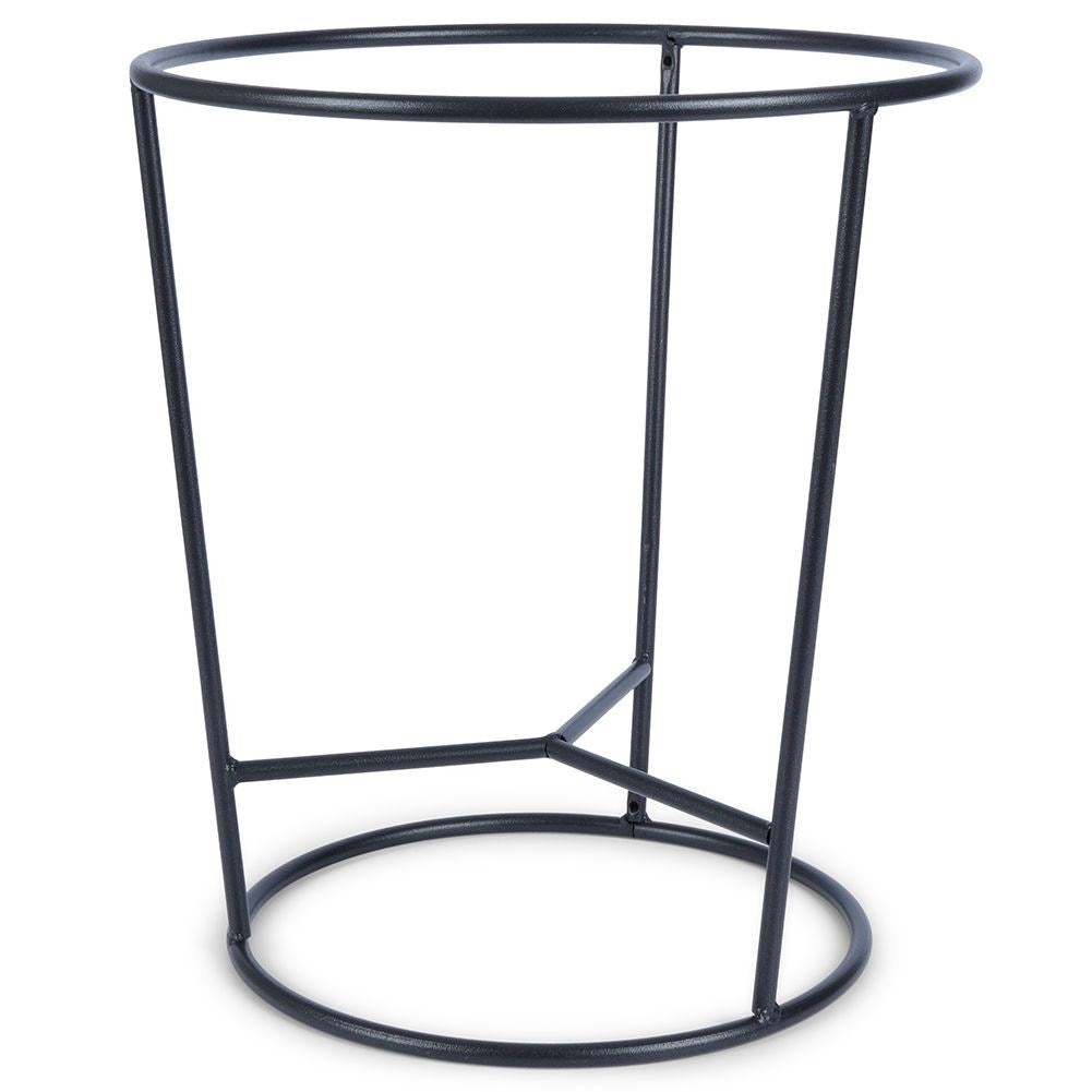 Stylish reversible flower stand in black steel
