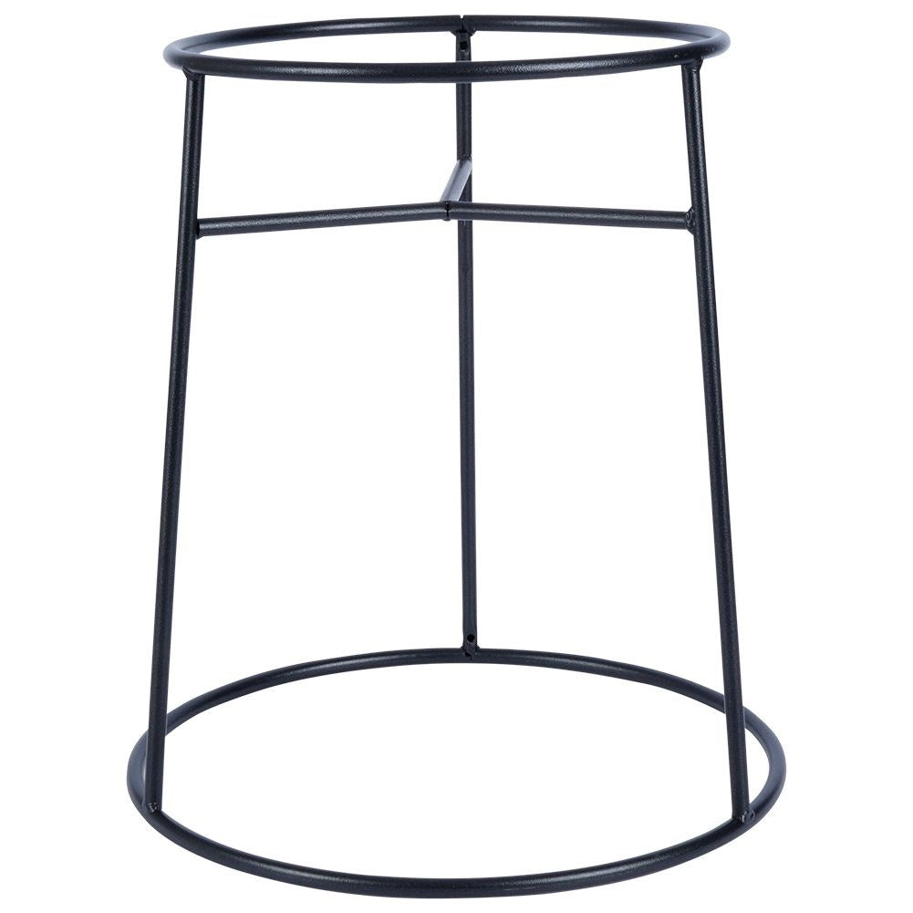 Stylish reversible flower stand in black steel