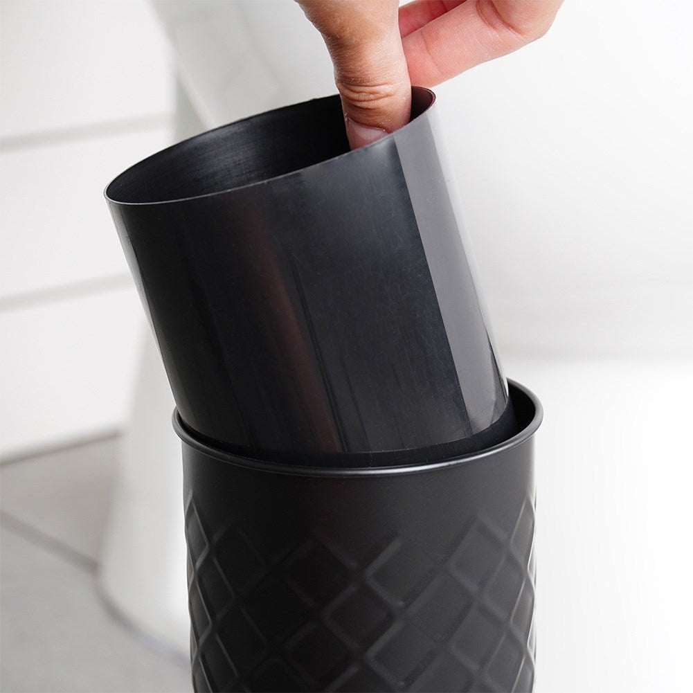 Stylish toilet brush with durable black bristles