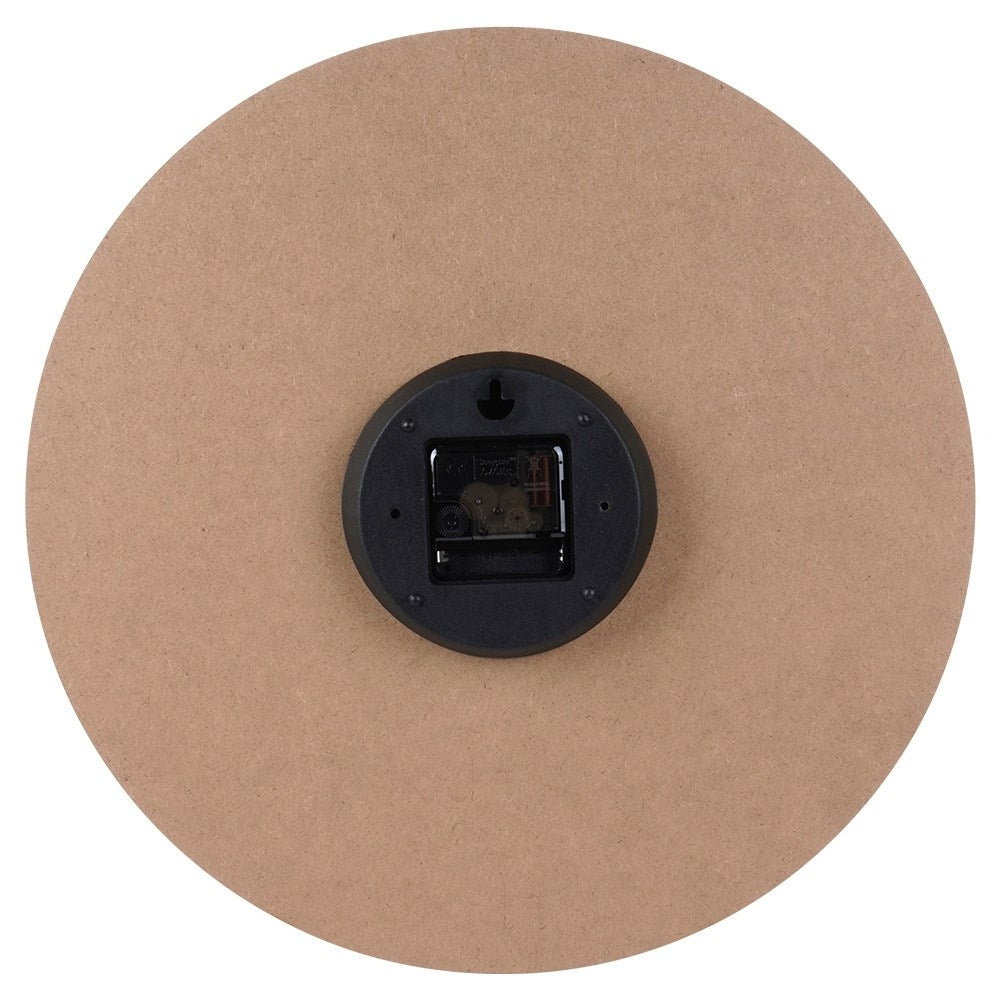 Stylish wall clock 40 cm in MDF and metal, golden