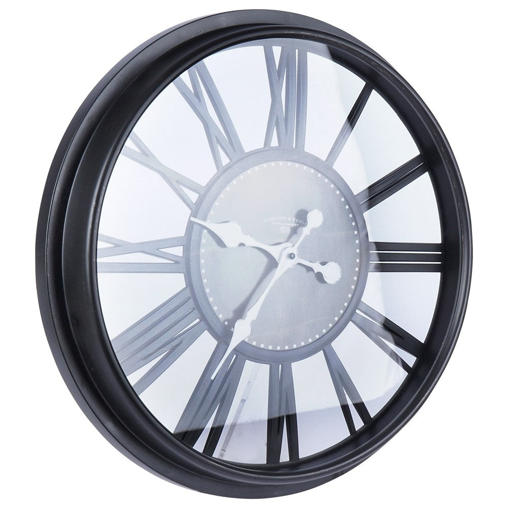 Stylish wall clock with 50 cm diameter