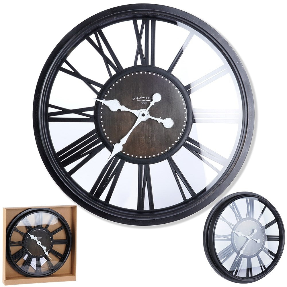 Stylish wall clock with 50 cm diameter