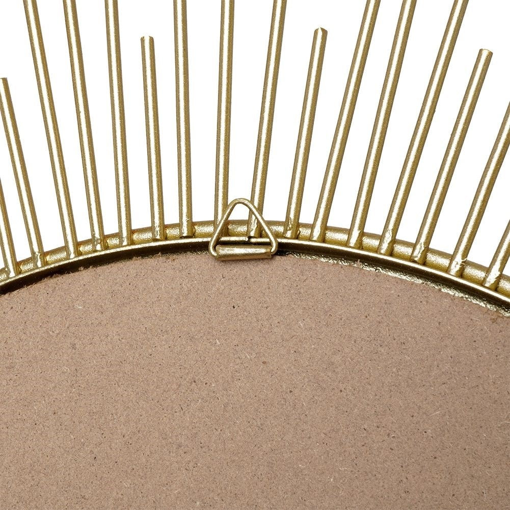 Stylish wall mirror with golden frame, 40 cm diameter