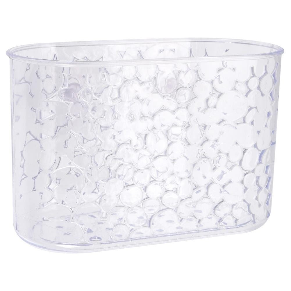 Suction cup mounted Shower shelf: Store shower gel & shampoo easily