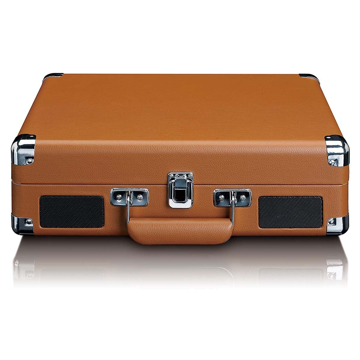 Suitcase turntable with 2 built-in speakers Brown