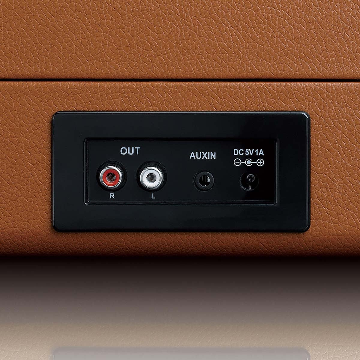 Suitcase turntable with 2 built-in speakers Brown