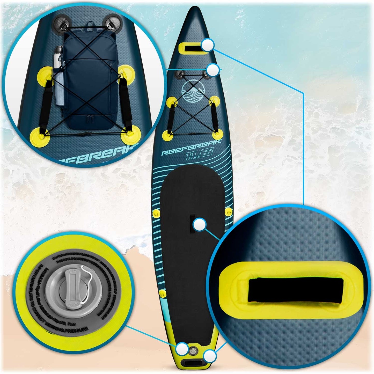 Sup board Reefbreak 350 x 81 x 15 cm Neo-Sport 170100