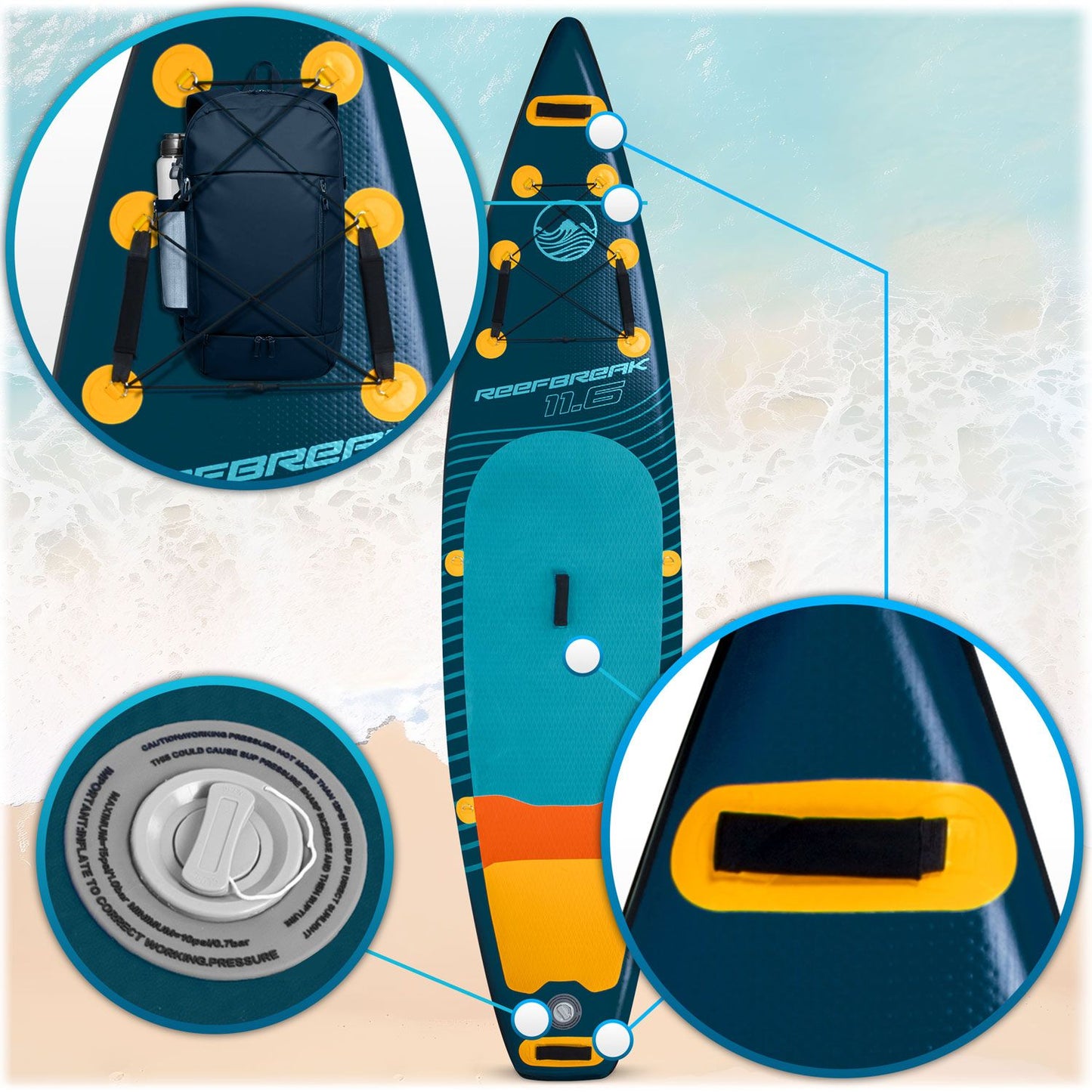 Sup board Reefbreak 350 x 81 x 15 cm Neo-Sport 170101