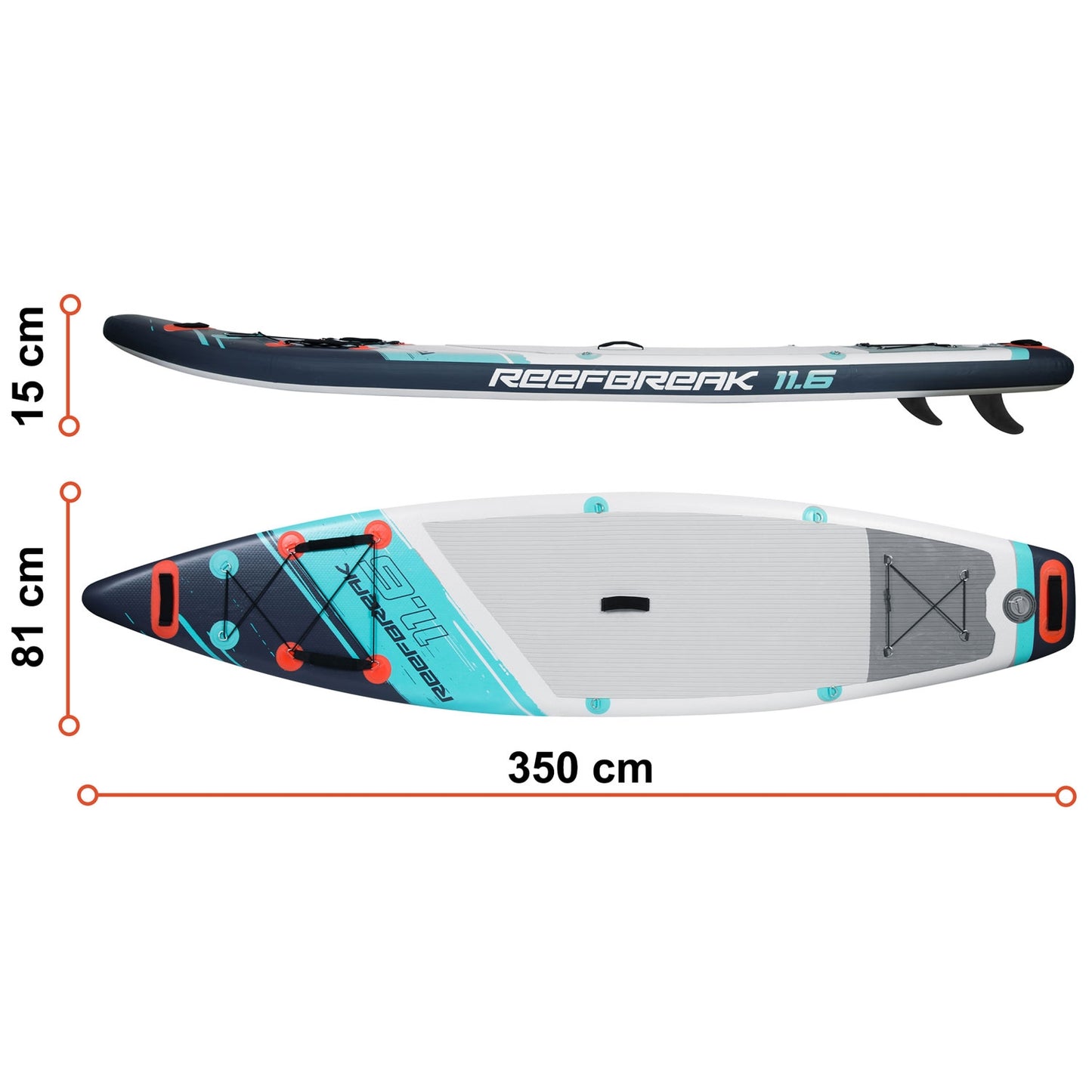 Sup board Reefbreak 350 x 81 x 15 cm Neo-Sport 170102