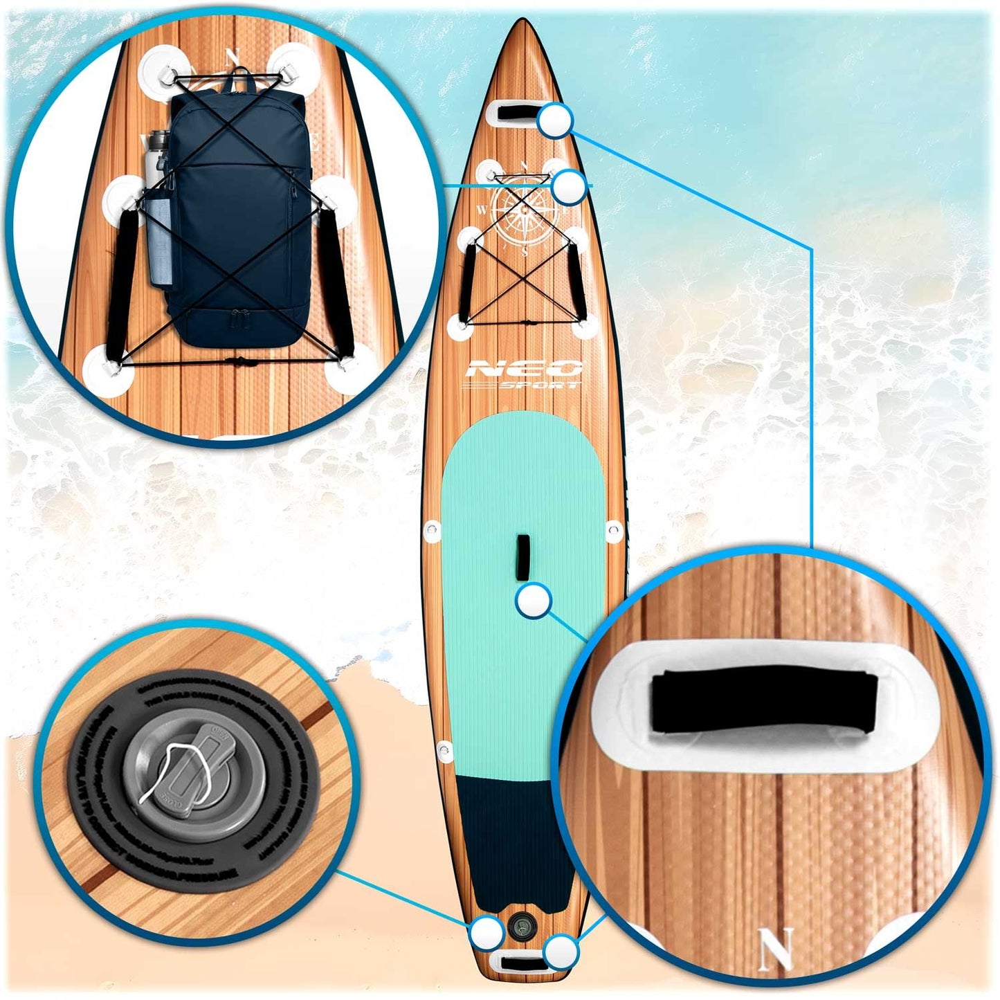 Sup board Reefbreak 350 x 81 x 15 cm Neo-Sport 170104