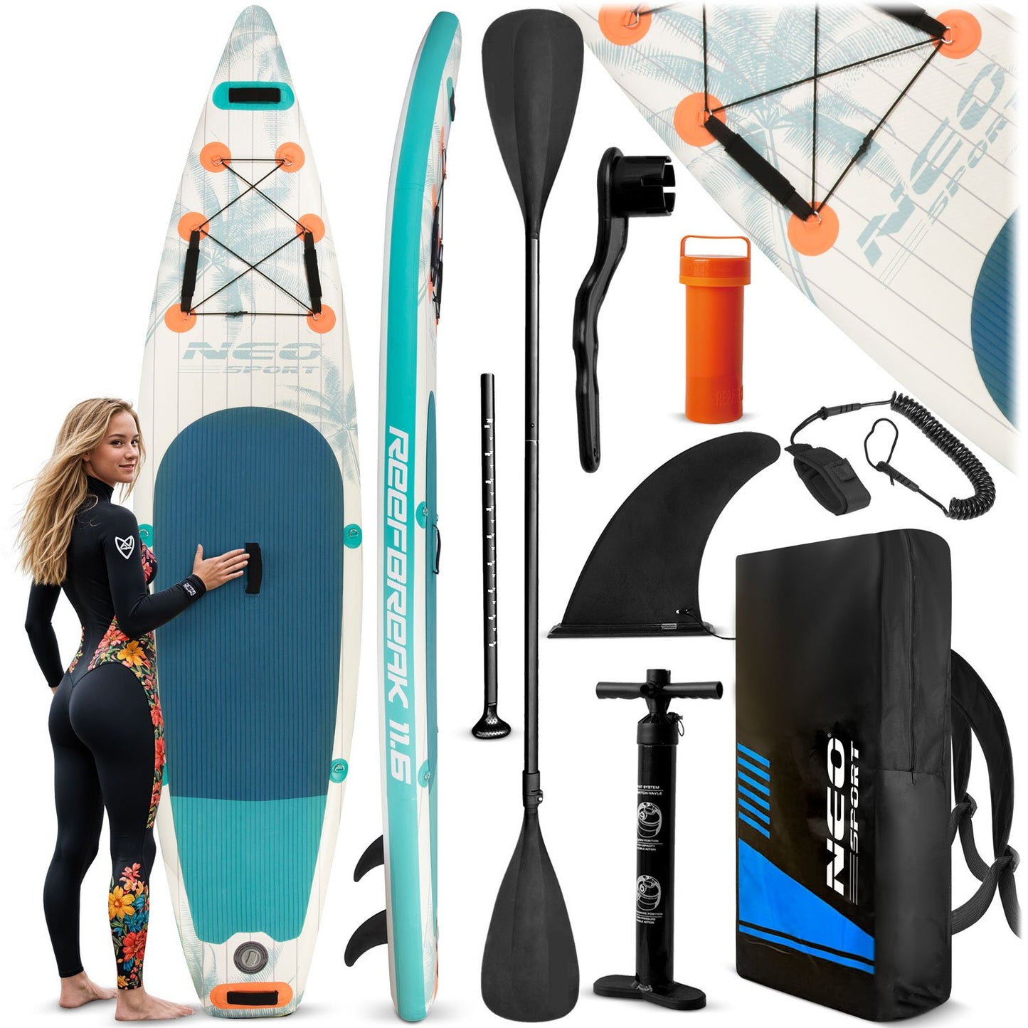 Sup board Reefbreak 350 x 81 x 15 cm Neo-Sport 170105