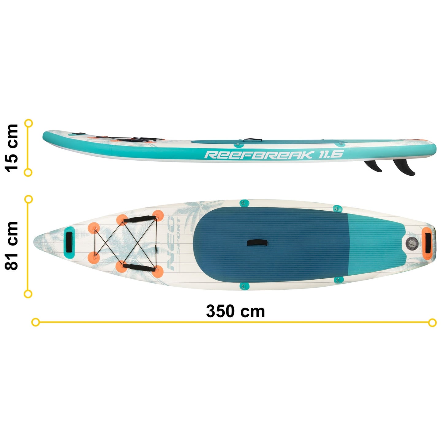Sup board Reefbreak 350 x 81 x 15 cm Neo-Sport 170105