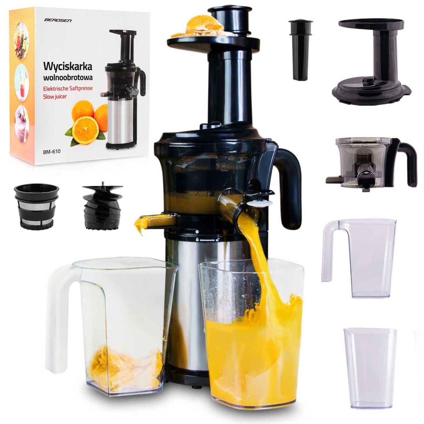 Super-efficient Berdsen slow juicer