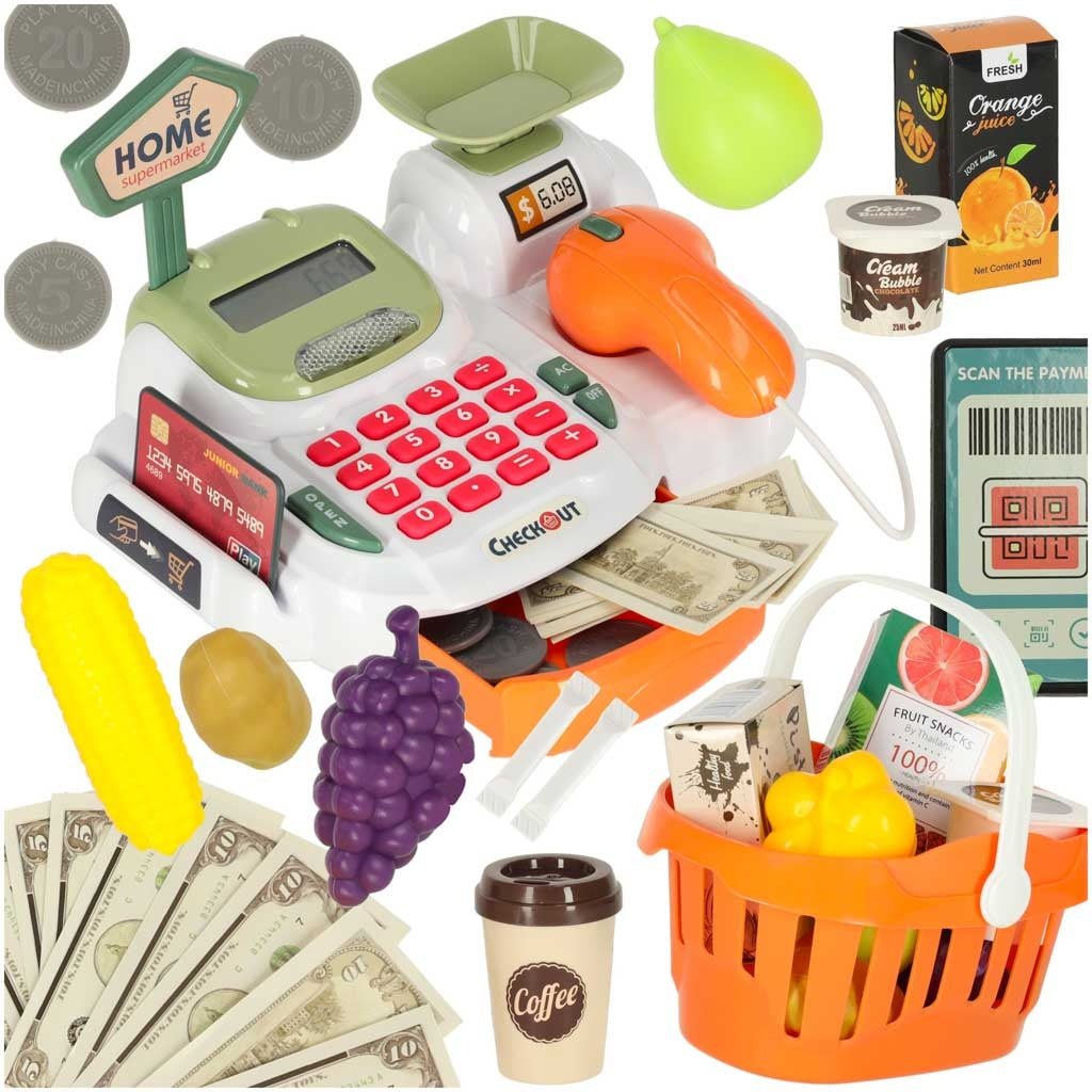 Supermarket shop cash register 36 el.