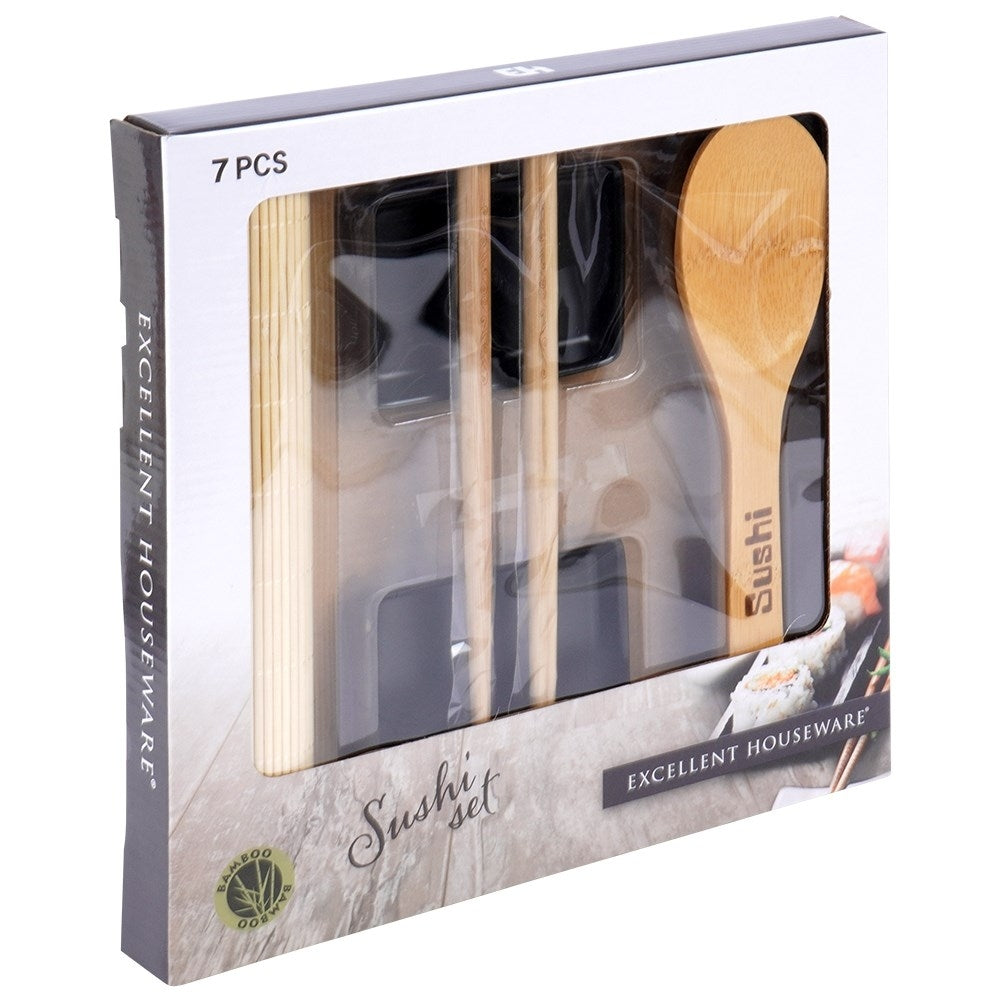 Sushi set for two: 7 accessories - Perfect gift idea