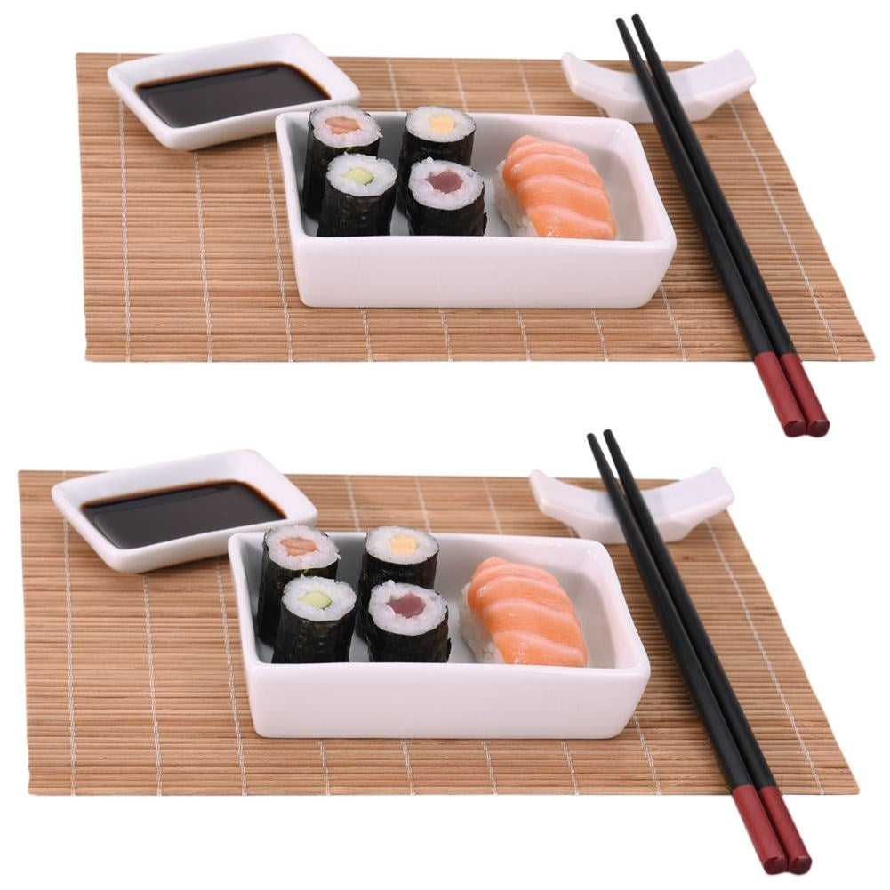 Sushi set for two with 12 accessories - Perfect gift idea