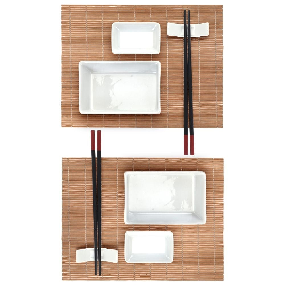 Sushi set for two with 12 accessories - Perfect gift idea