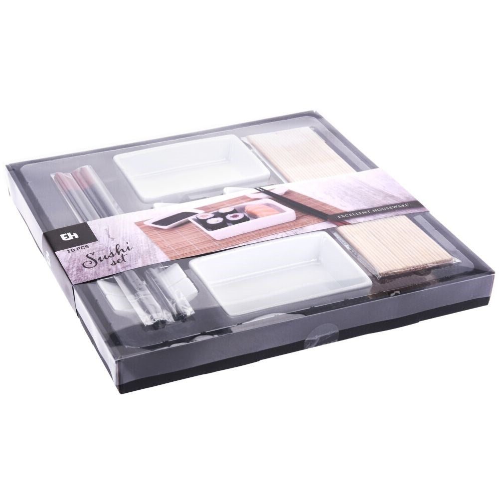 Sushi set for two with 12 accessories - Perfect gift idea