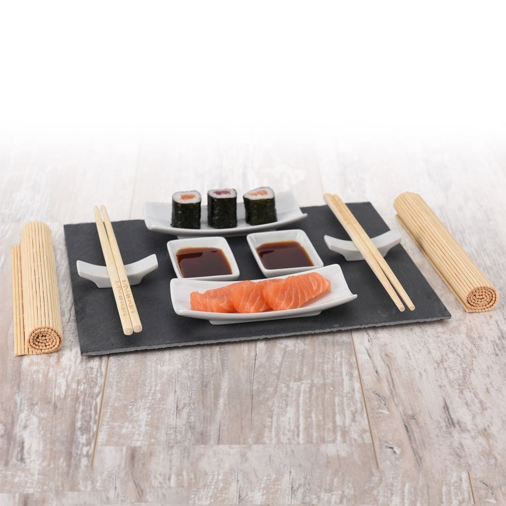 Sushi set for two with 13 accessories - Perfect gift