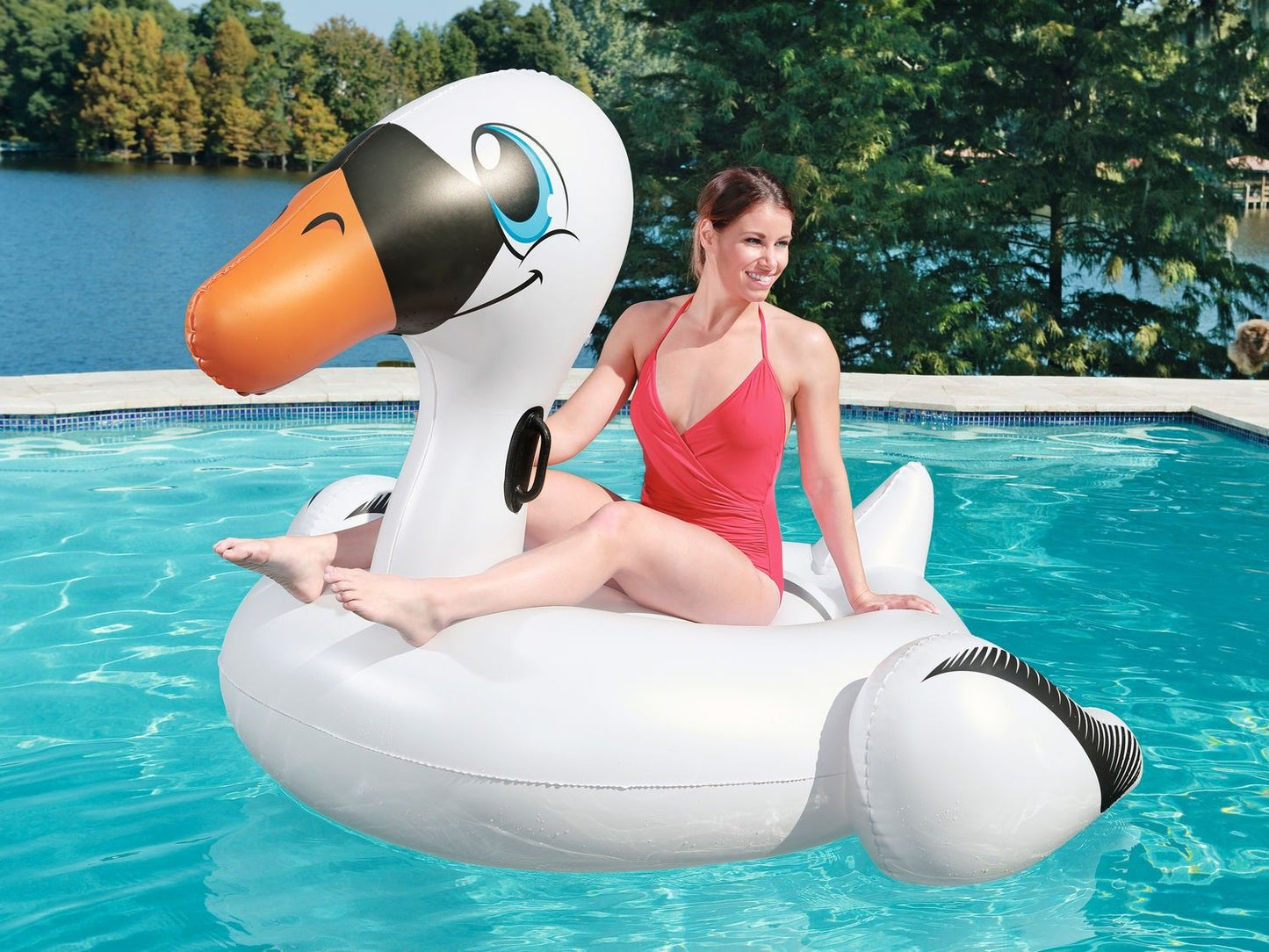 Swan inflatable mattress 201 x 160 cm Bestway 41109