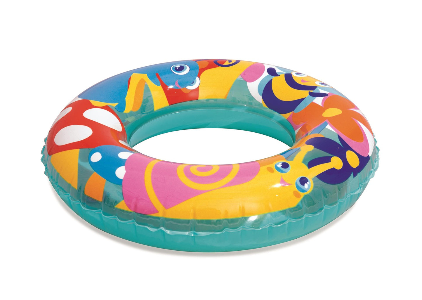 Kids Swim Ring, 56 cm, Colorful Designs, Ages 3-6