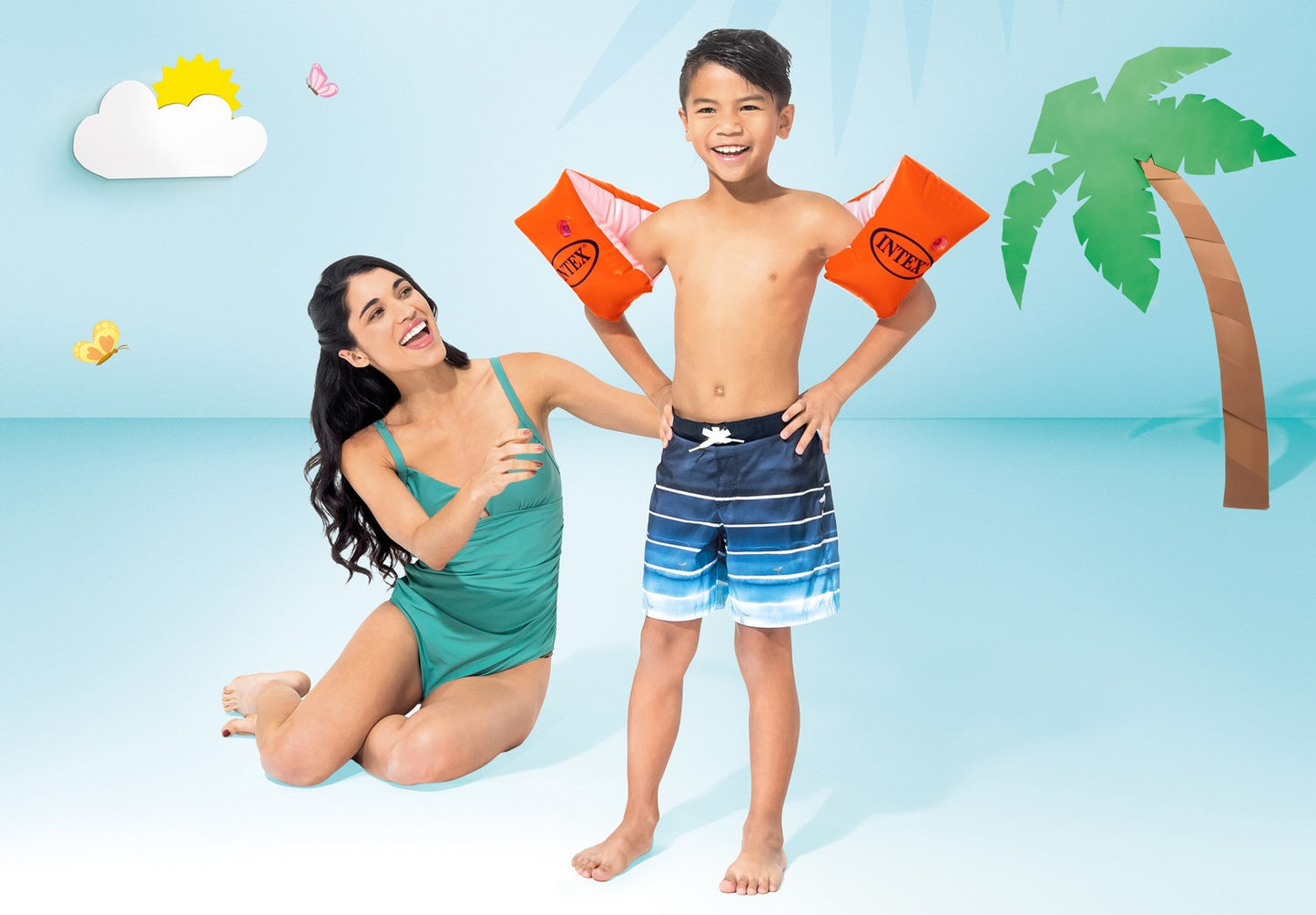 Swimming armbands for children's butterfly swimmers INTEX