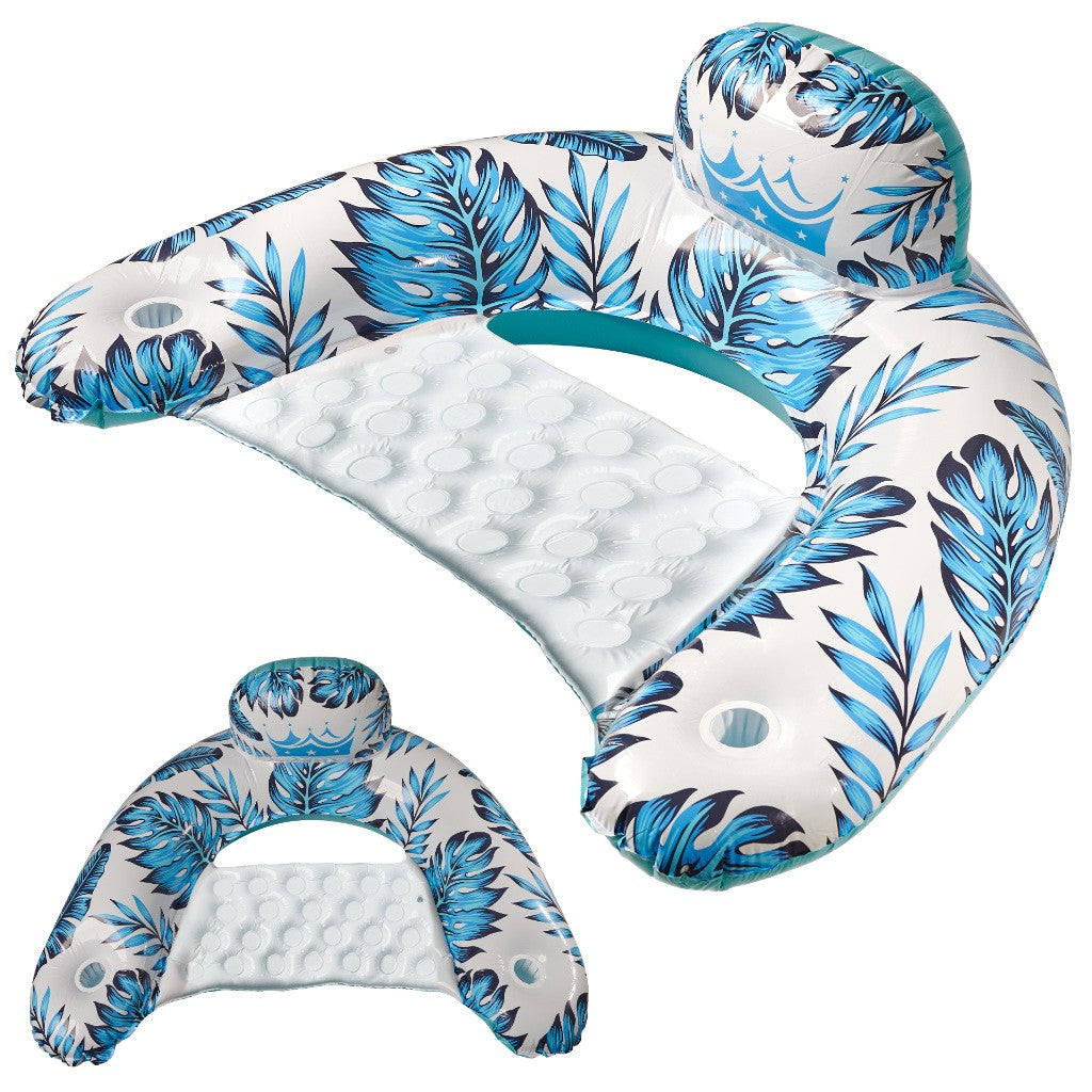 Swimming chair lounger hammock water blue