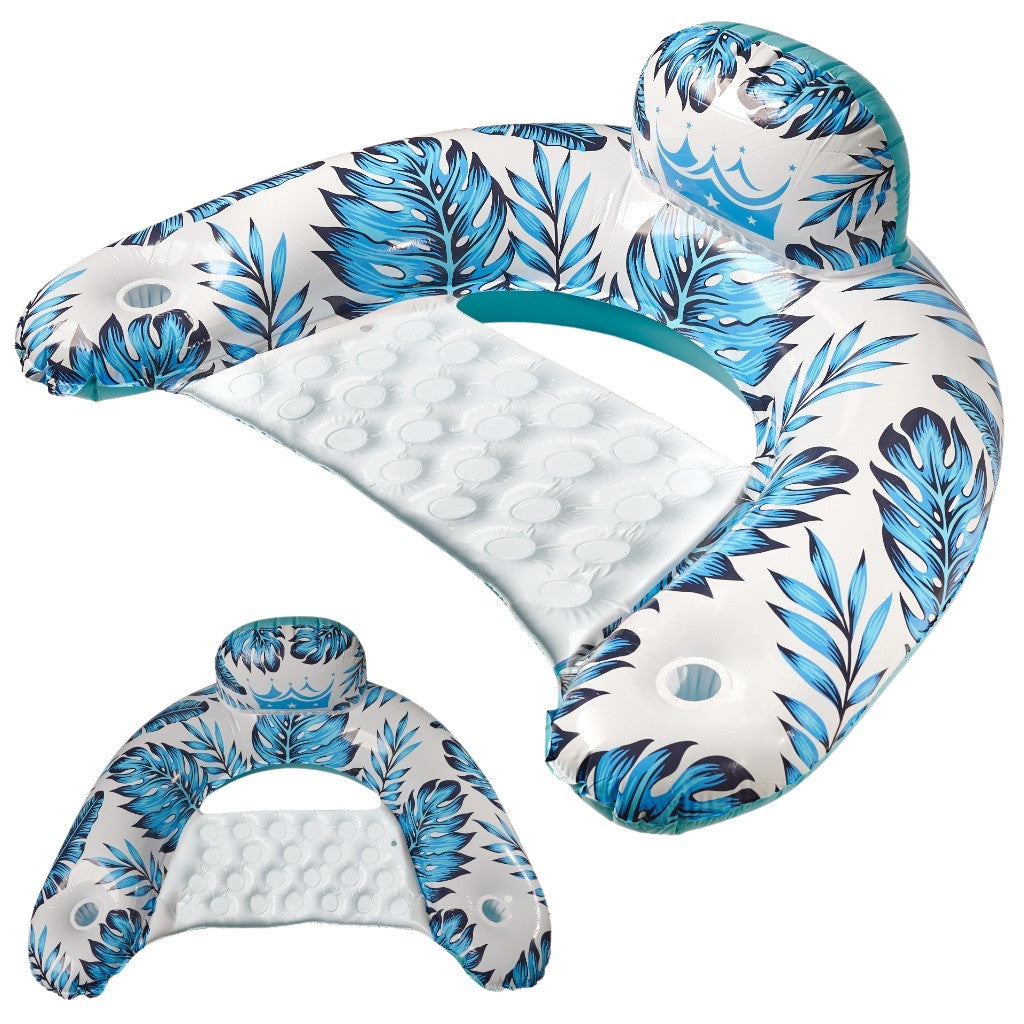 Swimming chair lounger hammock water blue