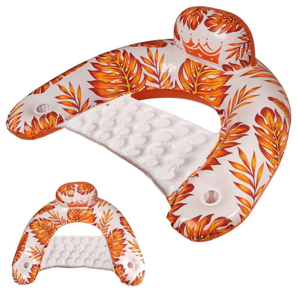 Swimming chair lounger hammock water orange