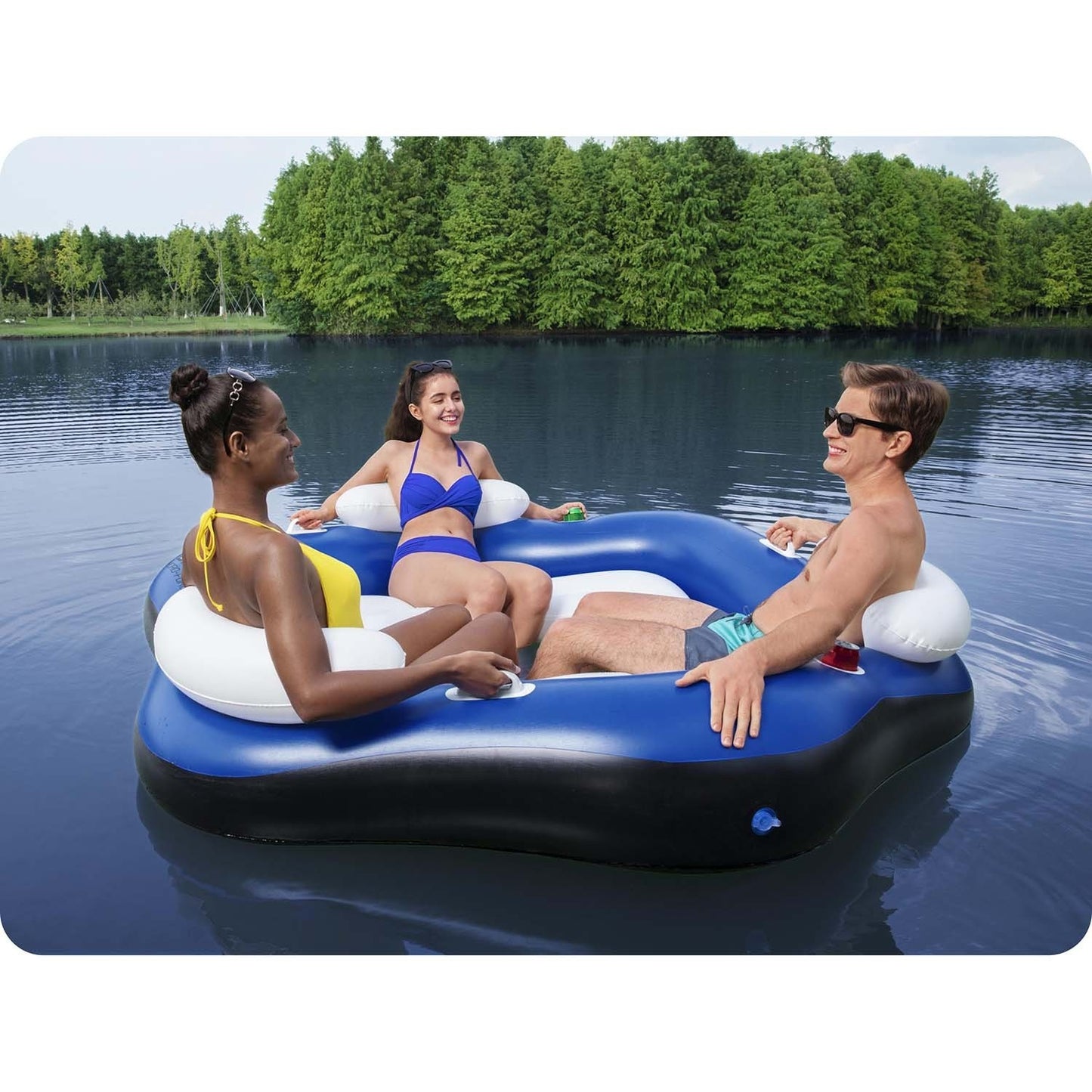 Swimming island, 3-person mattress 191x178cm Bestway