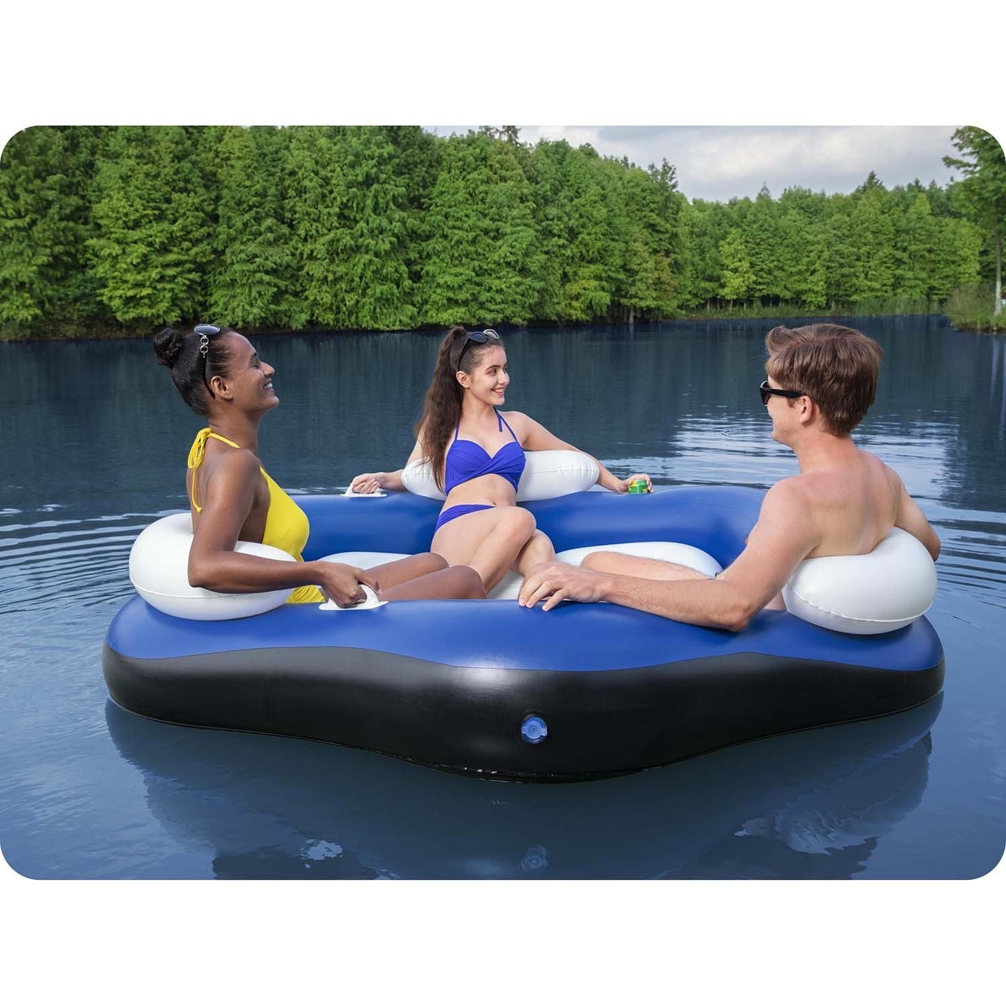 Swimming island, 3-person mattress 191x178cm Bestway