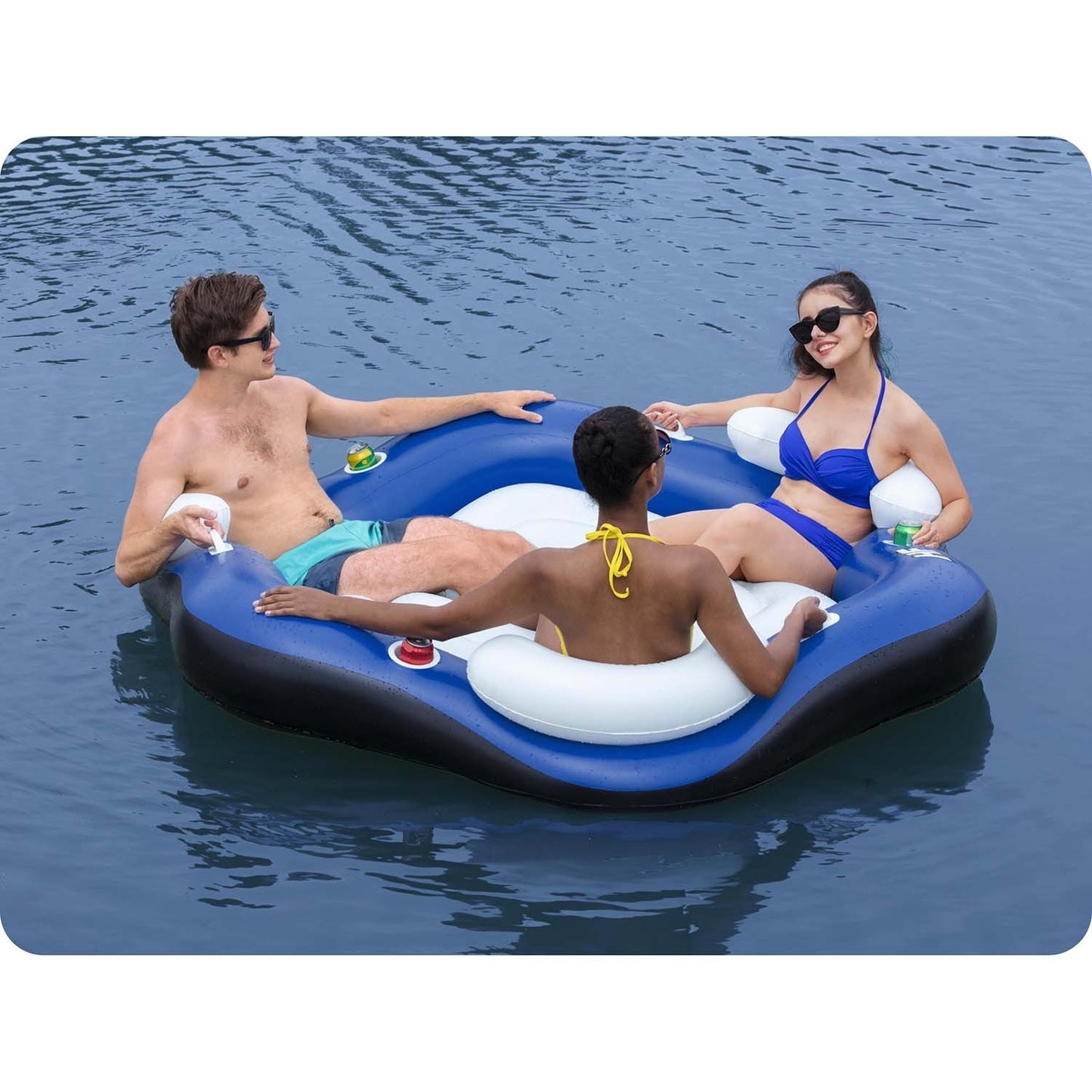 Swimming island, 3-person mattress 191x178cm Bestway