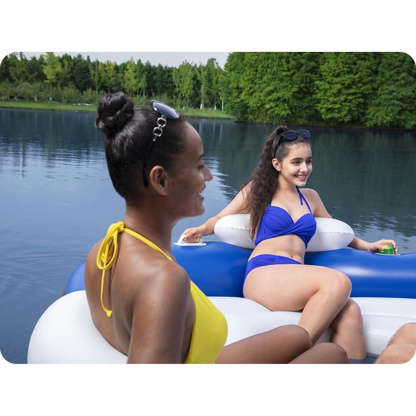 Swimming island, 3-person mattress 191x178cm Bestway