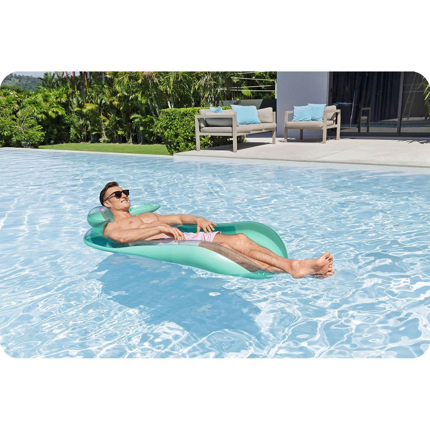 Swimming mattress turquoise Bestway 43103