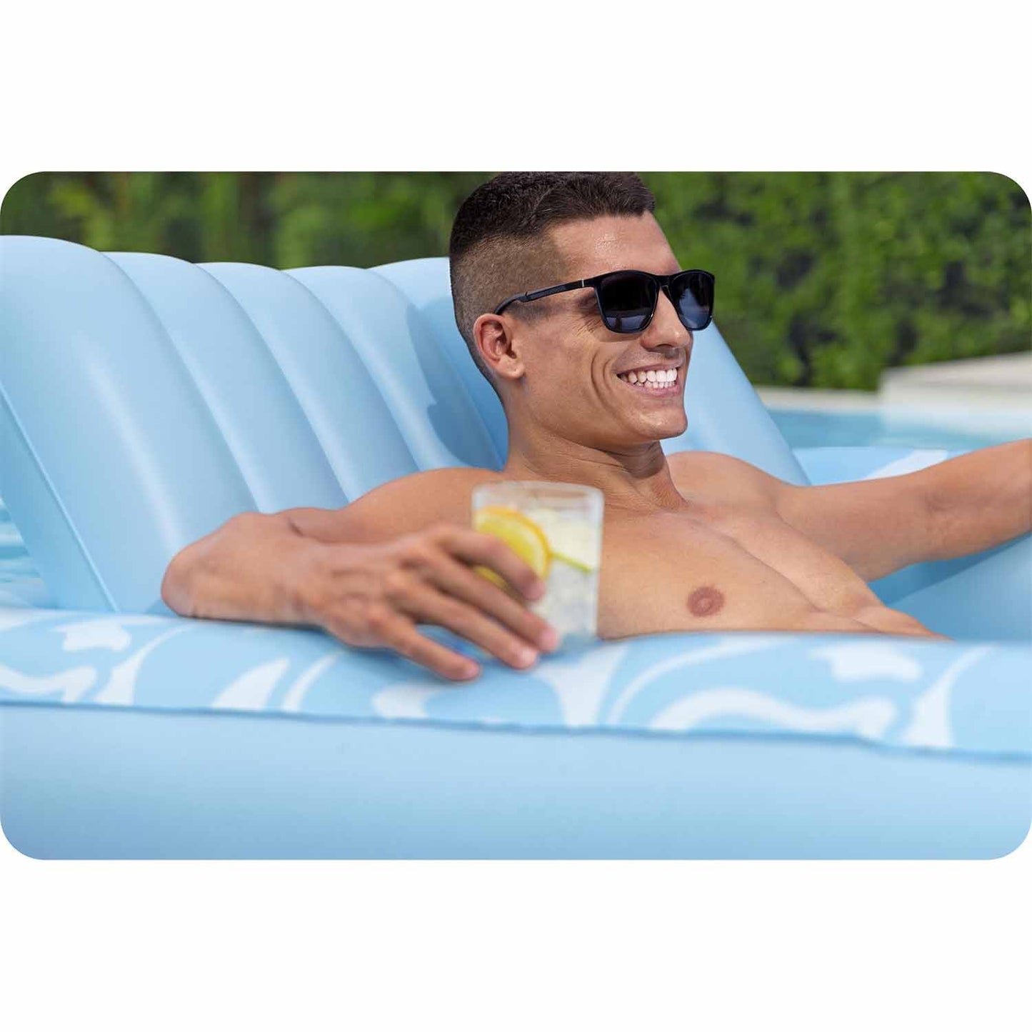 Swimming mattress with backrest Bestway 43838