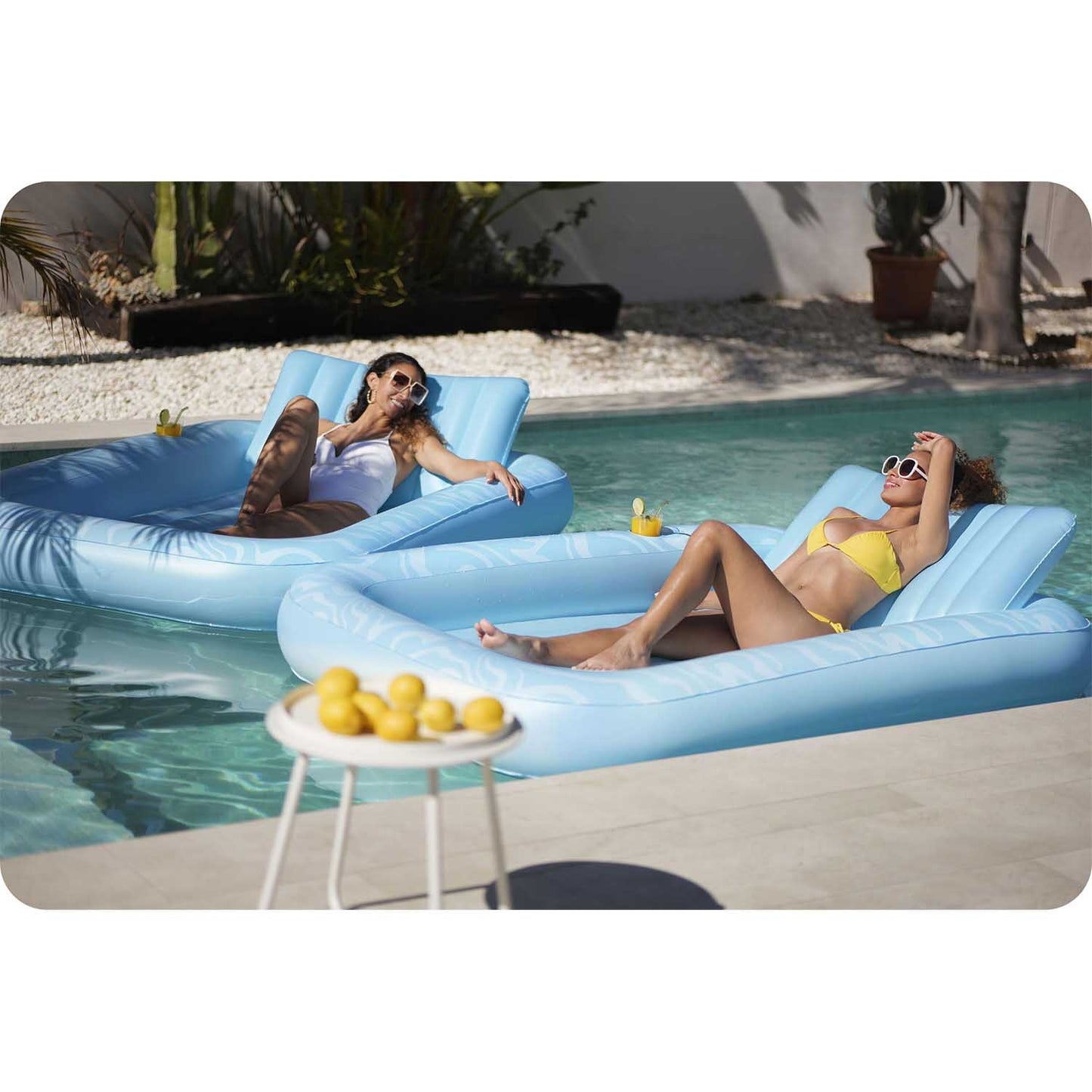 Swimming mattress with backrest Bestway 43838
