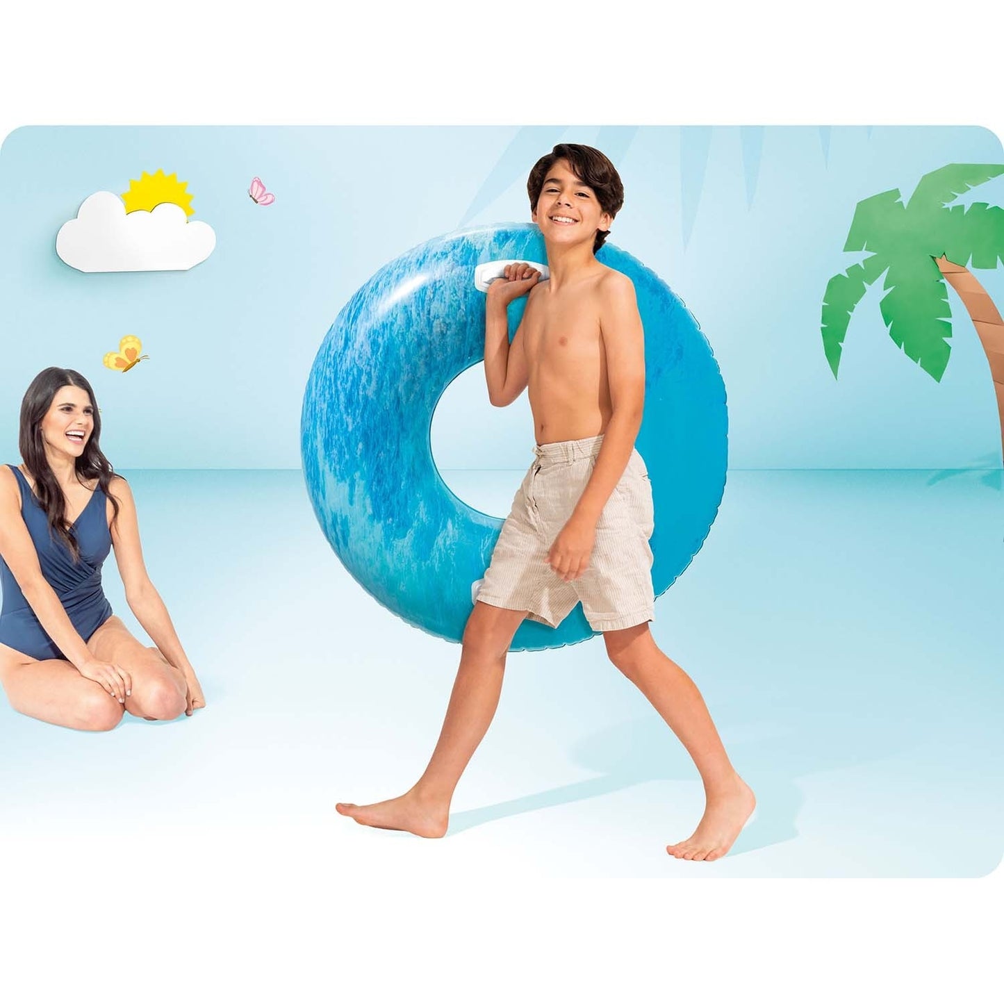Swimming ring blue 114 cm INTEX 56267