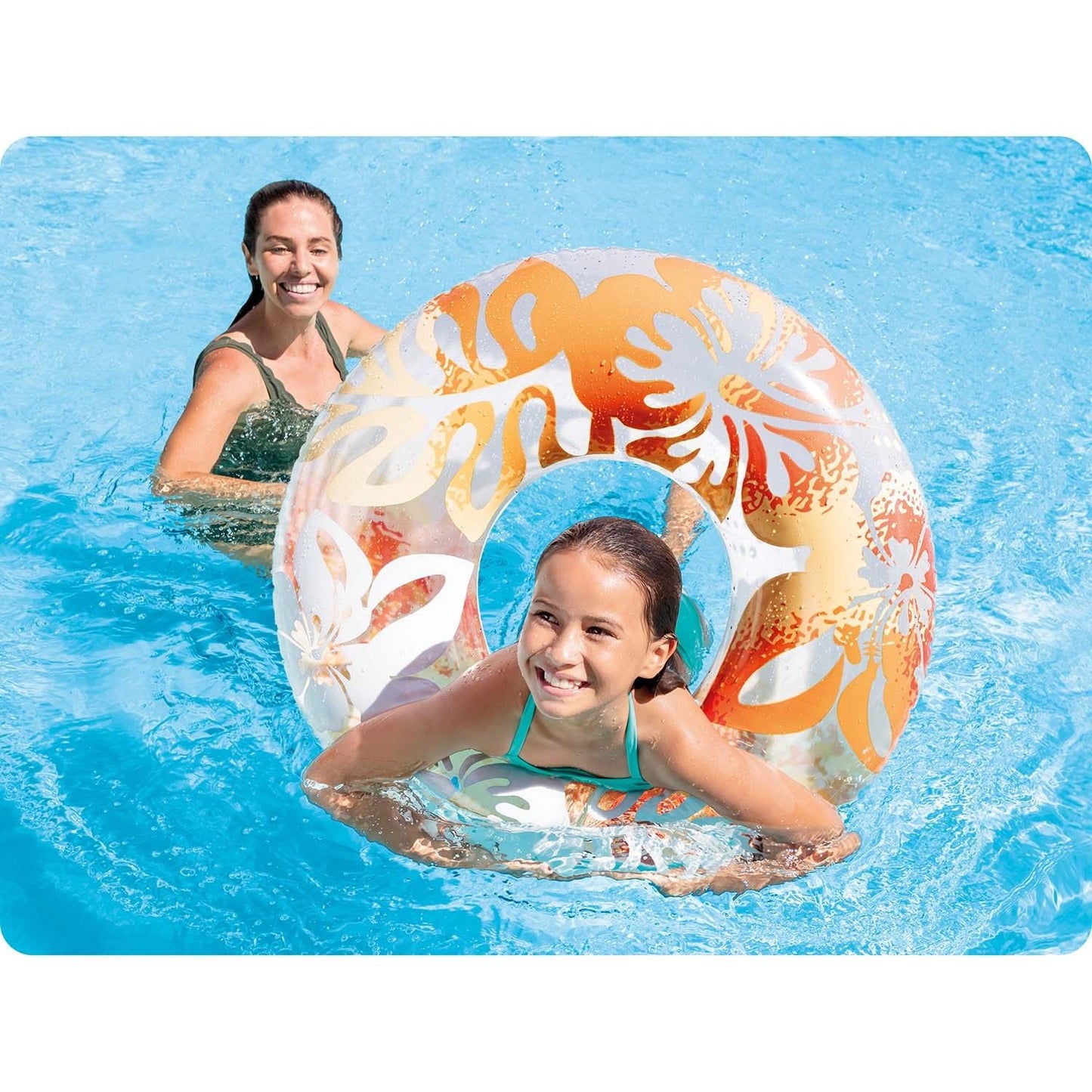 Swimming ring, diameter 91 cm, 3 colors INTEX 59251 blue