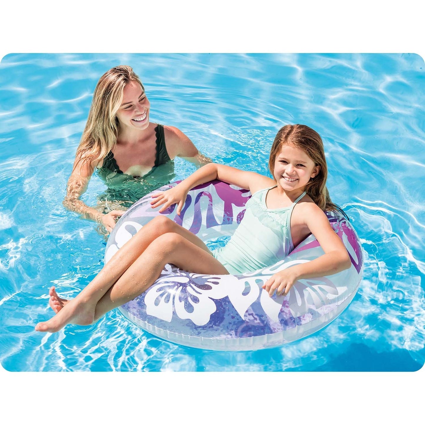 Swimming ring, diameter 91 cm, 3 colors INTEX 59251 blue