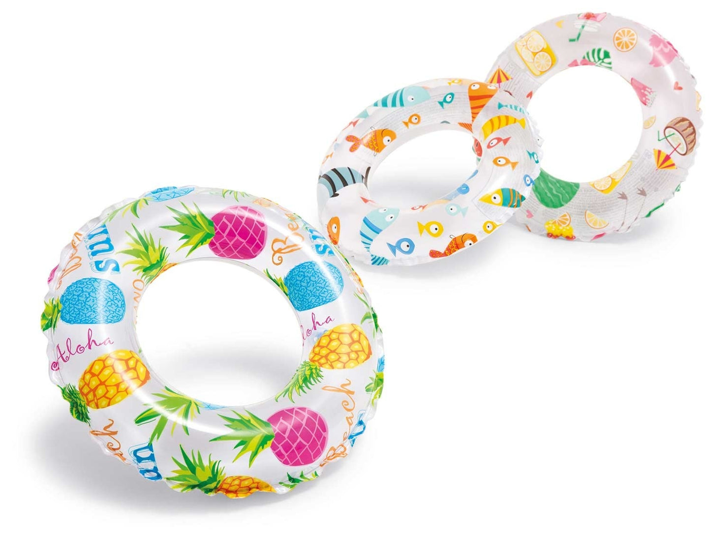 Swimming ring three patterns 51 cm INTEX 59230 pineapple